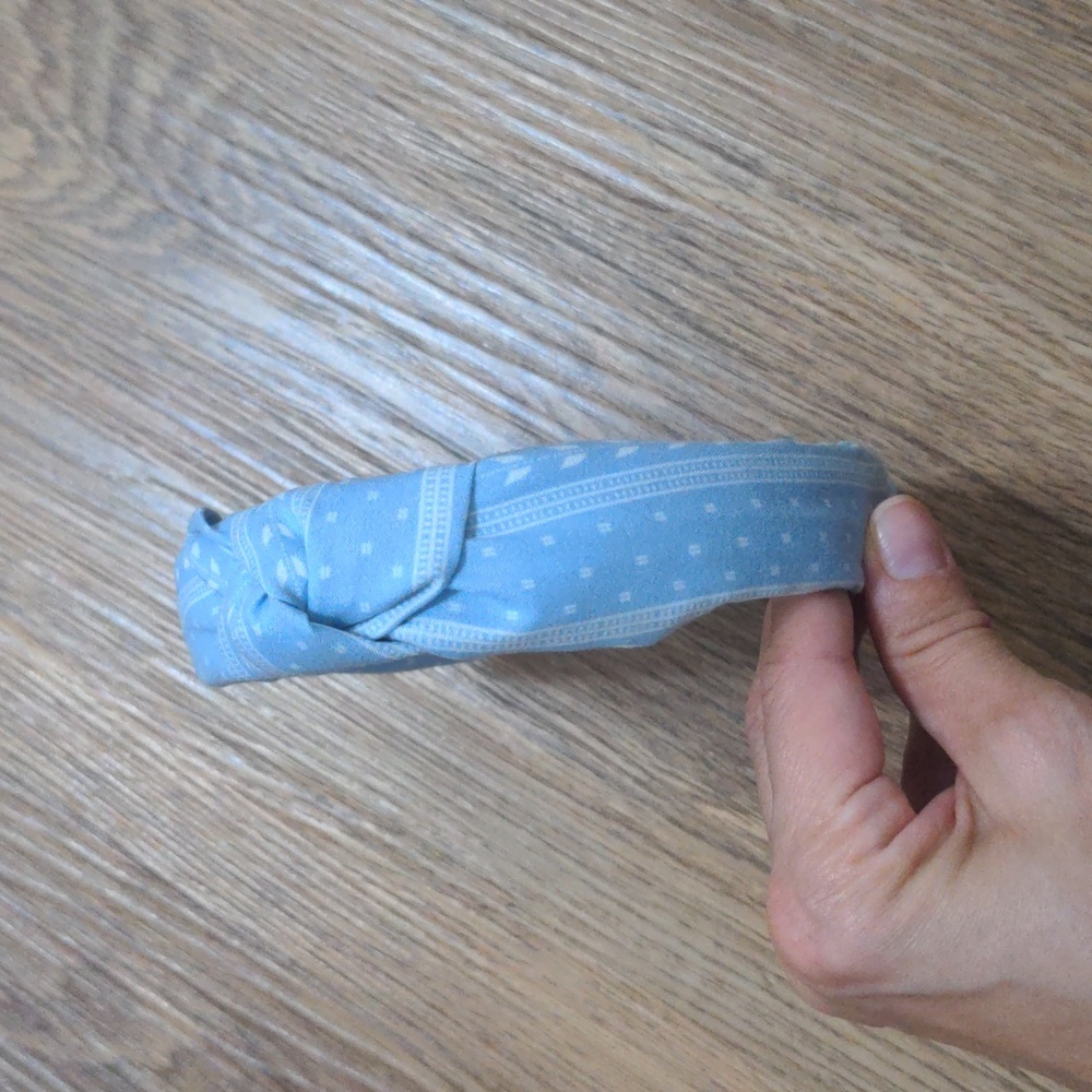 Blue and White Headband